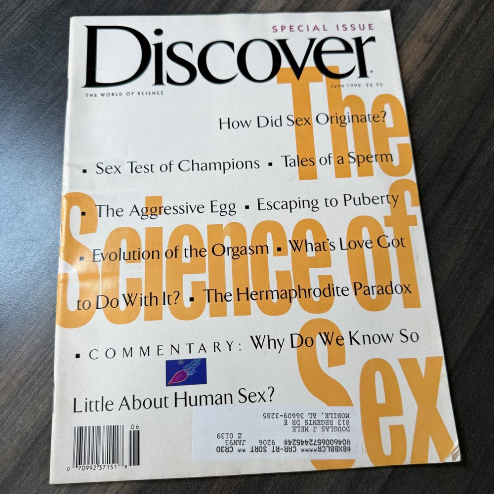 Discover Magazine Special Issue The Science of Sex June 1999